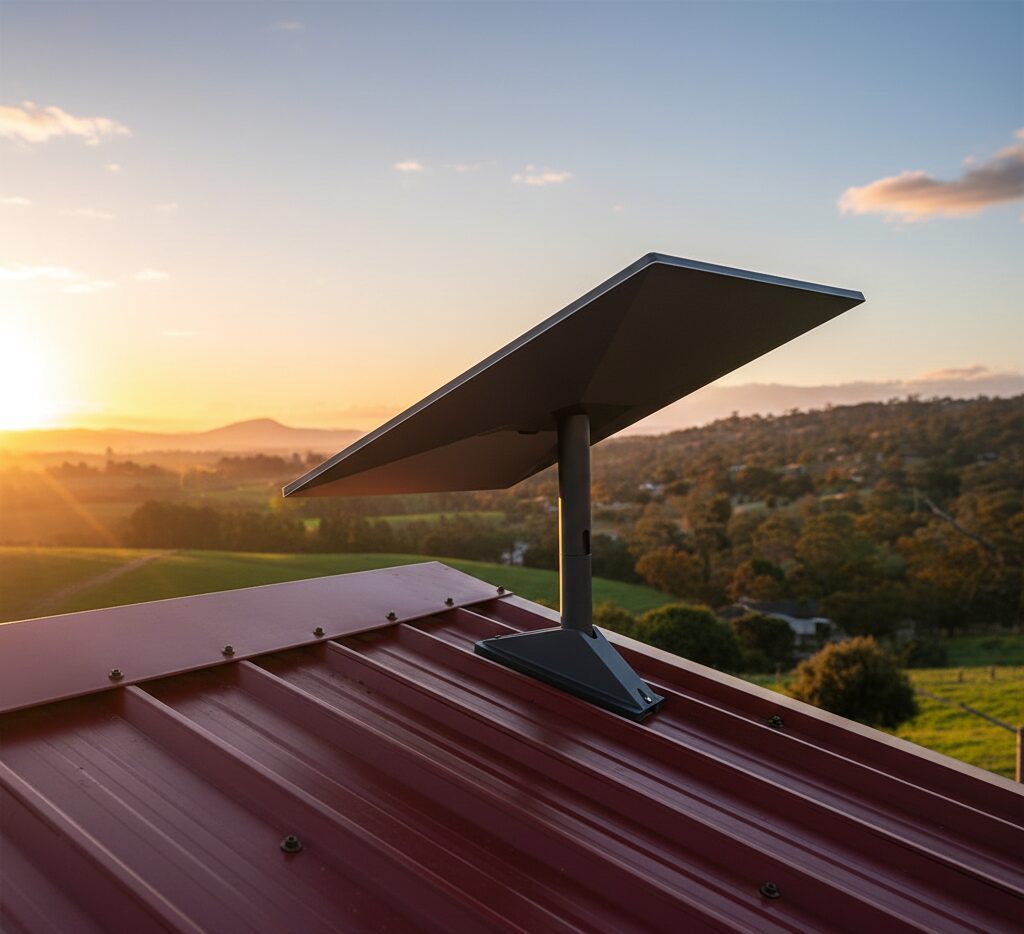 Starlink dish mounted on roof in Belmont, Perth WA